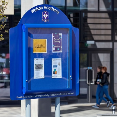 Weathershield Post Mounted Noticeboard with Printed Sign